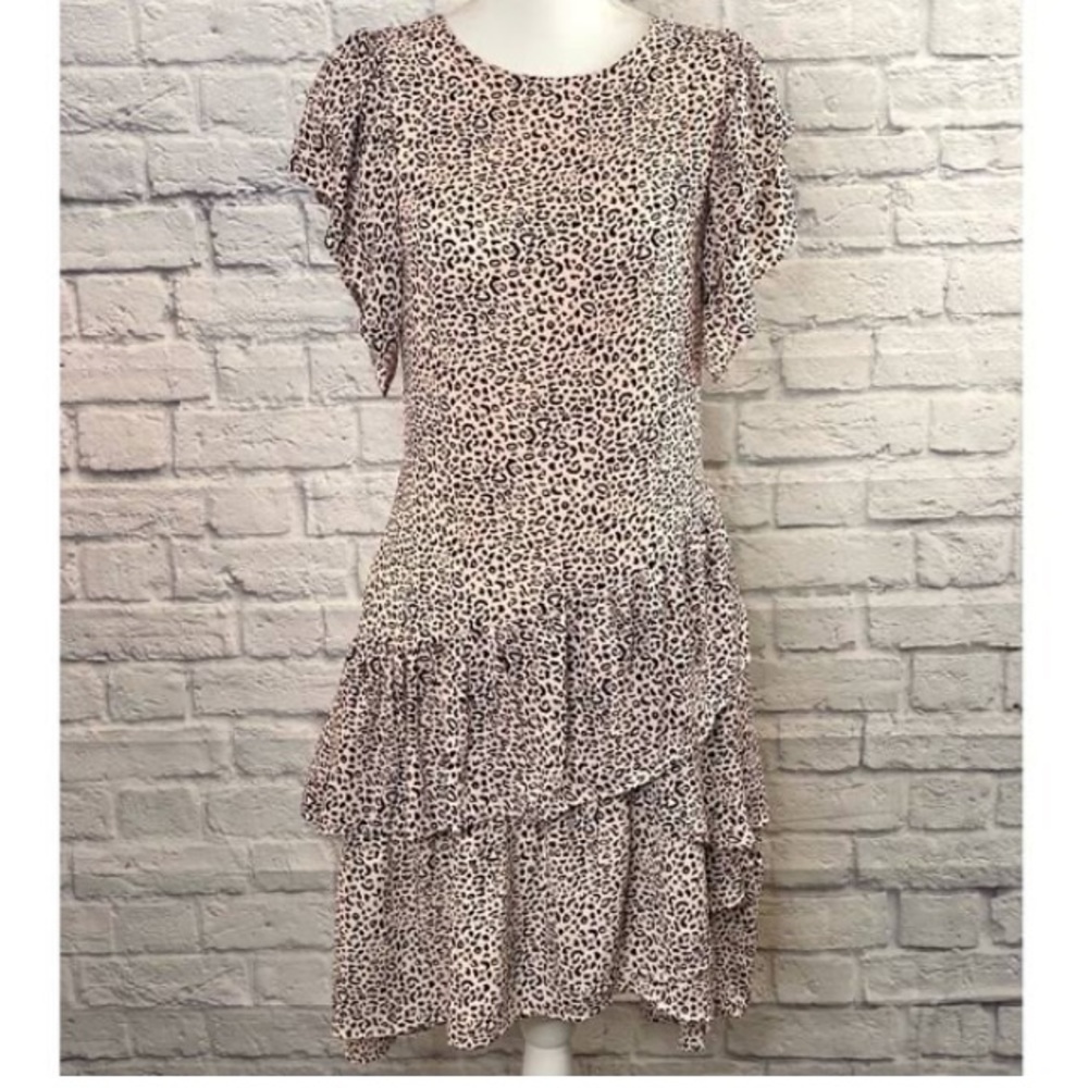 Who What Wear Ruffle Leopard Dress 👗 - Picture 4 of 11
